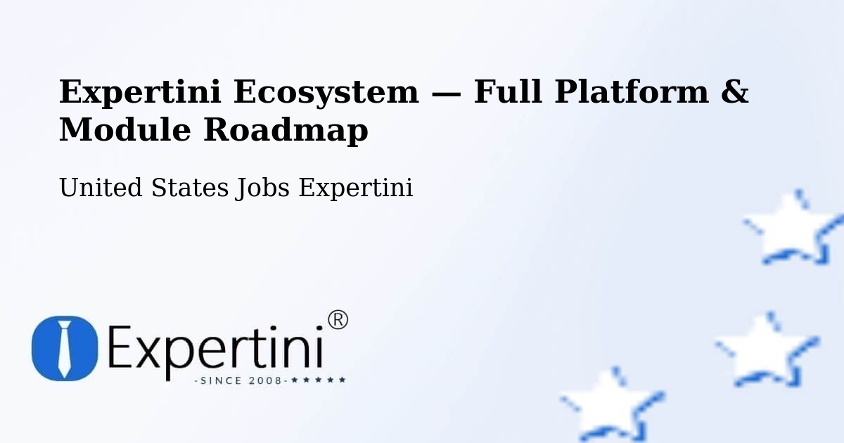 Expertini Ecosystem — Full Platform & Module Roadmap – East San Gabriel